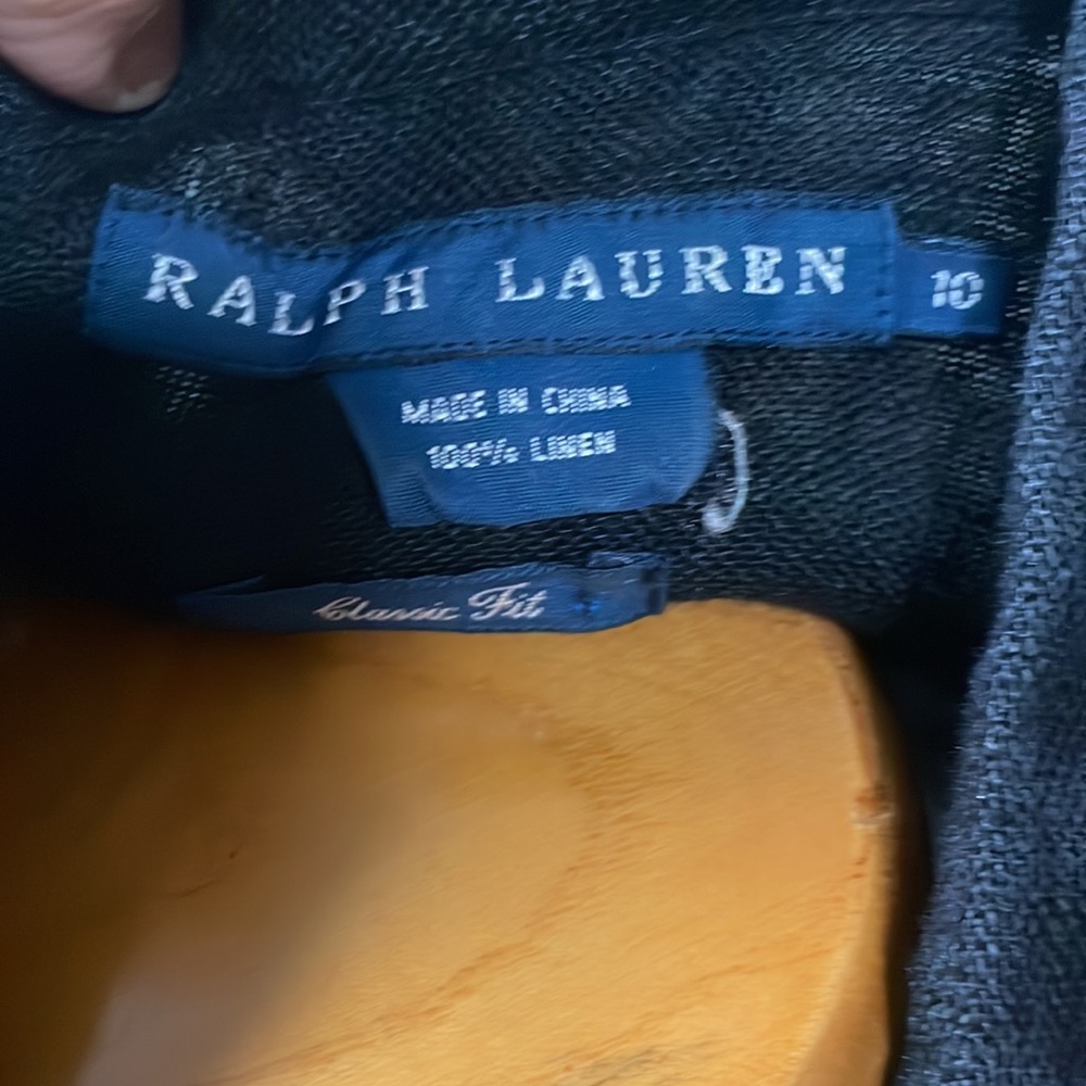 Ralph Lauren 100% linen classic fit button down shirt - Picture 4 of 4